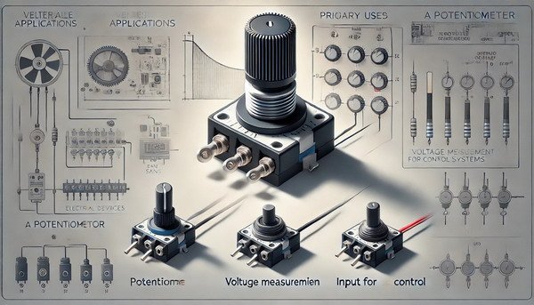 Potentiometer usage in control systems Detailed potentiometer applications with examples for voltage measurement and input control