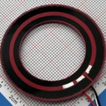 Custom conductive-plastic circular dual-track resistive element ring